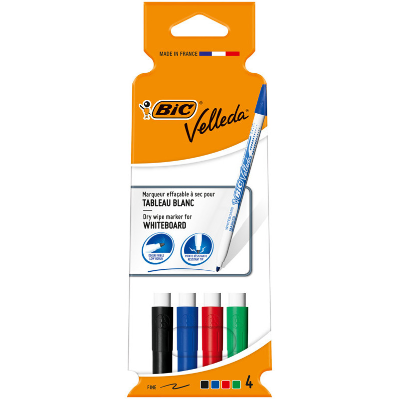 3086120017248 - VELLEDA 1721 FIN 4 FEUTRES COLORIS ASSORTIS