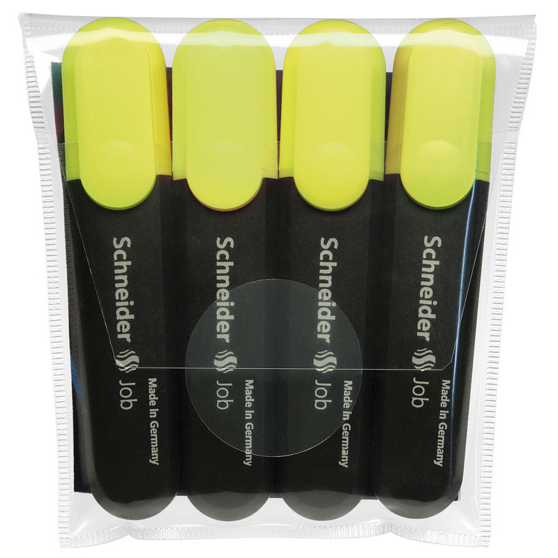 4004675021502 - SCHNEIDER JOB 150 4 SURLIGNEURS JAUNE