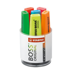 4006381214575 - SURLIGNEUR BOSS ORIGINAL POT 6 SURLIGNEURS ASSORTIS