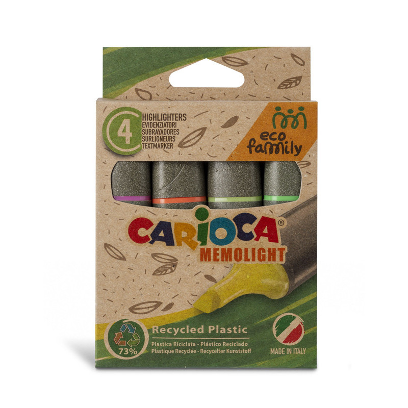 8003511430986 - CARIOCA ECO 4 SURLIGNEURS ASSORTIS