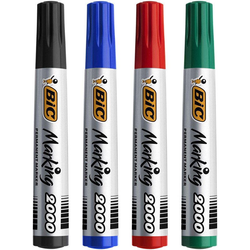 3086120120047 - MARKING 2000 4 MARQUEURS OGIVE COLORIS ASSORTIS
