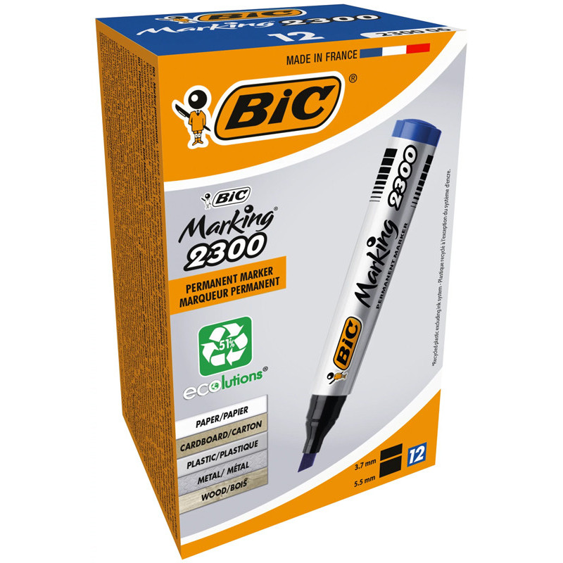 3086122300065 - MARKING 2300 MARQUEUR BISEAU BLEU