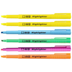 5021203932078 - 6 SURLIGNEURS FIN COLORIS ASSORTIS