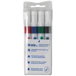 5021203953059 - 4 FEUTRES TABLEAU BLANC MOYEN COLORIS ASSORTIS