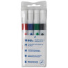 5021203953059 - 4 FEUTRES TABLEAU BLANC MOYEN COLORIS ASSORTIS