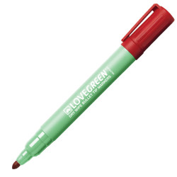 5021203976928 - MARQUEUR EFFACABLE RECYCLE POINTE OGIVE MOYEN COLORIS ROUGE