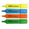 5021203939084 - 4 SURLIGNEURS PLATS COLORIS ASSORTIS
