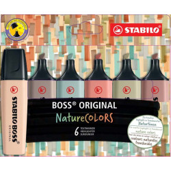 4006381603140 - BOSS ORIGINAL 6 SURLIGNEURS COLORIS NATURE