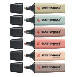 4006381603140 - BOSS ORIGINAL 6 SURLIGNEURS COLORIS NATURE
