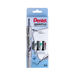- MAXIFLO OGIVE MOYEN 4 MARQUEURS COLORIS ASSORTIS