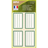 3270241013436 - 32 ÉTIQUETTES ÉCOLIER RECYCLÉES VERTES