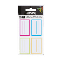 3701254712455 - 24 ÉTIQUETTES ÉCOLIER 4 COULEURS 1ER PRIX