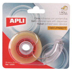 8410782120940 - ADHÉSIF TRANSPARENT 19MMX33M SUR DÉVIDOIR