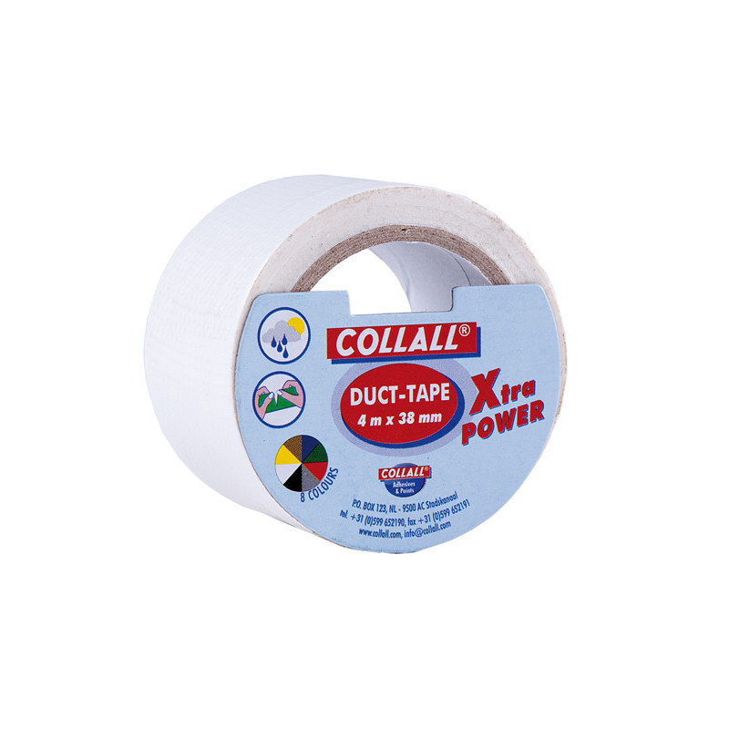 8711557058001 - ADHÉSIF TOILÉ 38MMX4M BLANC
