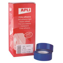 8410782122739 - ADHÉSIF PP COULEUR 19MMX33M BLEU