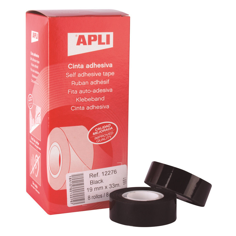 8410782122760 - ADHÉSIF PP COULEUR 19MMX33M NOIR