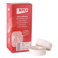 8410782122777 - ADHÉSIF PP COULEUR 19MMX33M Blanc