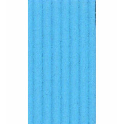 3065504712573 - 1F CARTON ONDULÉ FIN 50X70CM TURQUOISE