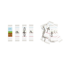 3133093884497 - LETTRES CURSIVES LIGNÉES MAGNÉTIQUES GRAND FORMAT