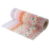 8428885372418 - 10 RUBANS ADHESIFS METALLISÉS 15MMX10M FLORAL