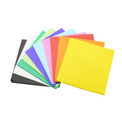 3700773321742 - 500F PAPIER DE SOIE 16X16CM COLORIS ASSORTIS