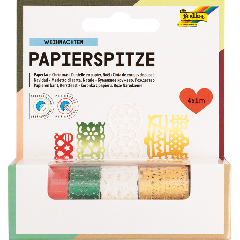 4001868084276 - 4 BORDURES ADHÉSIVES PAPIER NOËL