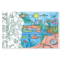 3609510520786 - LES ÉCOSYSTÈMES COLORIAGE GÉANT 0,35X5M