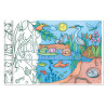 3609510520786 - LES ÉCOSYSTÈMES COLORIAGE GÉANT 0,35X5M