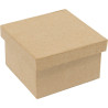 3700773318889 - 10 BOITES CARRÉES CARTON BRUN
