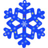 3760002574981 - 10 ETOILES DES NEIGES BOIS À SUSPENDRE