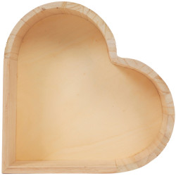 3532431003451 - PLATEAU BOIS FORME CŒUR
