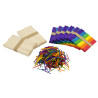 3700773320394 - SCHOOLPACK 1400 BÂTONNETS ET ALLUMETTES BOIS TAILLES, FORMES ET COLORIS ASSORTIS