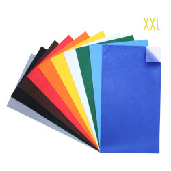 3700773312061 - 10 COUPONS FEUTRINE ADHÉSIVE 24X45CM COLORIS ASSORTIS