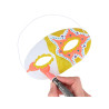 8428885502006 - 12 MASQUES LOUP PVC 16X8CM