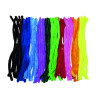 3700773321445 - 60 MAXI CHENILLES 20MM L50CM 10 COLORIS ASSORTIS