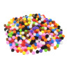 3700773321544 - 1000 POMPONS 10MM 10 COLORIS VIFS ASSORTIS