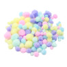 3700773321780 - 300 POMPONS PASTELS 3 TAILLES ET 5 COLORIS ASSORTIS