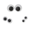 3700773321926 - 150 YEUX MOBILES RONDS NOIR ADHESIFS 3 TAILLES ASSORTIES
