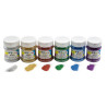 3700773321957 - PAILLETTES BIODEGRADABLES ULTRA FINES CLASSPACK 6 FLACONS X 22G COLORIS ASSORTIS