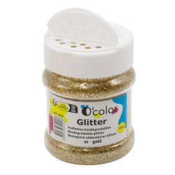 3700773322213 - PAILLETTES BIODEGRADABLES ULTRA FINES FLACON 100G COLORIS OR