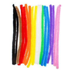 3701385300927 - 18 CHENILLES 15MM COLORIS ASSORTIS