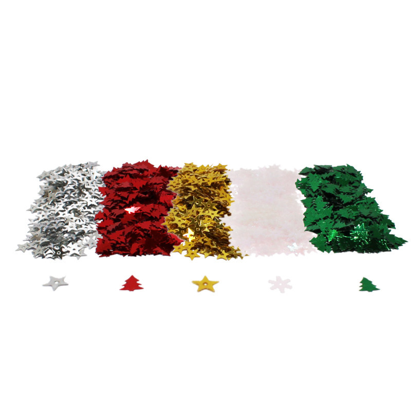 3701385304994 - PAILLETTES SEQUINS ETOILES POT 180G COLORIS ASSORTIS