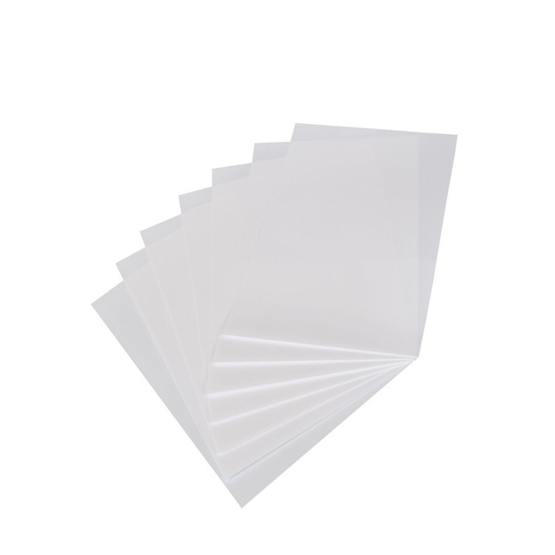 3700773300204 - 7 FEUILLES PLASTIQUE FOU BLANCHES 20X30CM
