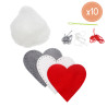 3701385300484 - 10 KITS 3 CŒURS À COUDRE