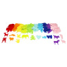 3701385301726 - 150 ANIMAUX ET OBJETS EN FEUTRINE ADHÉSIVE ASSORTIS