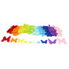3701385300453 - 150 PAPILLONS FEUTRINE ADHÉSIVE ASSORTIS