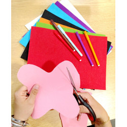 3701385302068 - 8 COUPONS FEUTRINE 3MM 24X30CM COLORIS ASSORTIS