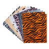 3701385301191 - 12 COUPONS FEUTRINE IMPRIMÉE 24X30CM THÈME ANIMAL
