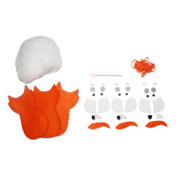 3701385302037 - KIT DIY 3 RENARDS FOXY À FABRIQUER