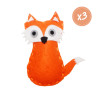 3701385302037 - KIT DIY 3 RENARDS FOXY À FABRIQUER